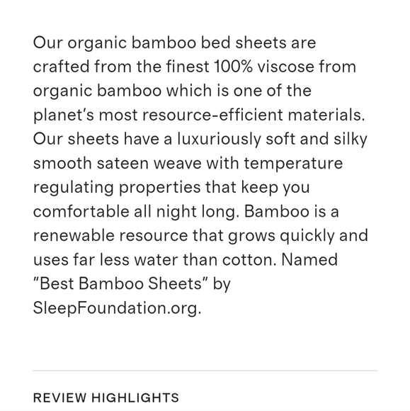 New Quince Organic Bamboo Sheet Set - Picture 3 of 8
